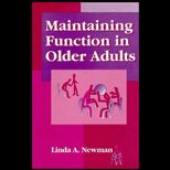 Maintaining Function in Older Adults