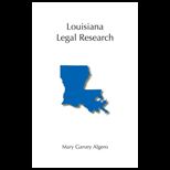 Louisiana Legal Research
