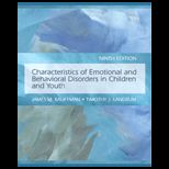 Characteristics of Emotional and Behavioral Disorders of Children and Youth   With Cases