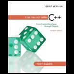 Starting out With C++, From Control Brief