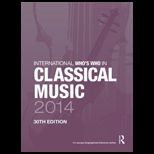 International Whos Who in Classical/Popular Music Set 2014