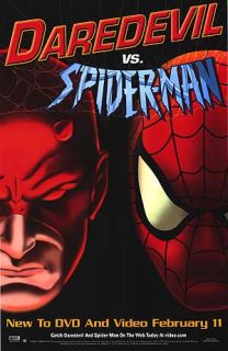 DAREDEVIL VS. SPIDER MAN (DVD POSTER) Movie Poster