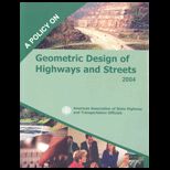 Policy on Geometric Design of Highways and Streets