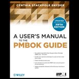 Users Manual to the Pmbok Guide