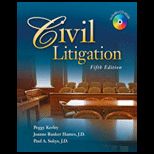 Civil Litigation   With CD and Webtutor Access