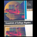 Essentials of College Algebra (Custom)