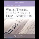 Wills Trusts and Estates for Legal Assistants