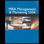MBA Management and Marketing 5504 (Custom)