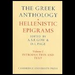 Greek Anthology 2 Volume Set
