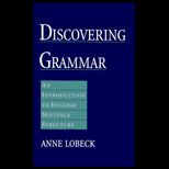 Discovering Grammar  An Introduction to English Sentence Structure