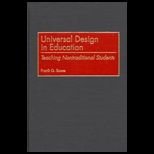 Universal Design in Education  Teaching Nontraditional Students