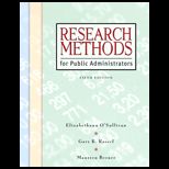 Research Methods for Public Administrators   With CD