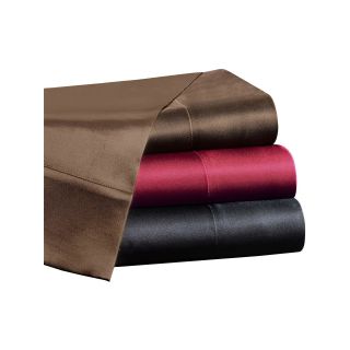 Premier Comfort Solid Satin Sheet Set, Chocolate (Brown)
