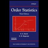 Order Statistics  Wiley Series in Probability and Statistics