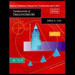 Fundamentals of Trigonometry (Student Solutions Manual)