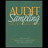 Audit Sampling  An Introduction to Statistical Sampling in Auditing