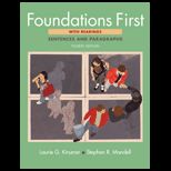 Foundations First   With Readings