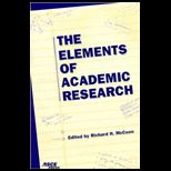 Elements of Academic Research
