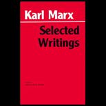 Selected Writings  Karl Marx