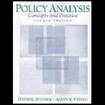 Policy Analysis  Concepts and Practice