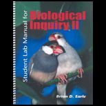 Biological Inquiry II   Lab Manual with CD