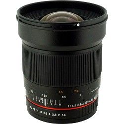 Rokinon 24mm F1.4 Aspherical Wide Angle Lens for Canon DSLR Cameras