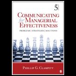 Communicating for Managerial Effective