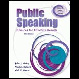 Public Speaking Choices for Effective Results