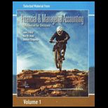 Financial and Managerial Accounting (Custom) Volume 1