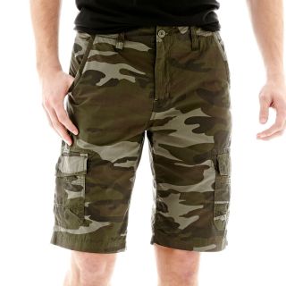 I Jeans By Buffalo Cargo Shorts, Military Camo, Mens