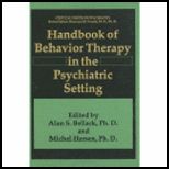 Handbook of Behavior Ther. in Psych. Setting