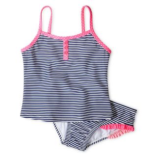 Carters Navy Striped 2 pc. Swimsuit   Girls 3m 4t, Girls