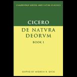 Cicero De Natura Deorum Book 1, Vol. 1