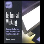 Technical Writing  Essentials for the Successful Professional   With CD