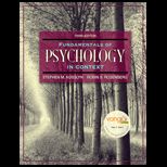 Fundamentals of Psychology in Context