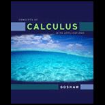 Concepts of Calculus with Applications