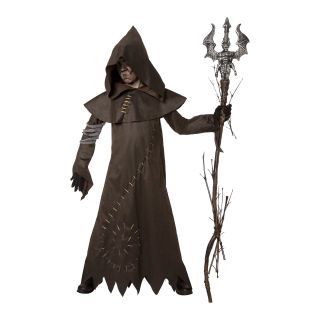 Evil Warlock Child Costume, Brown, Boys