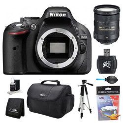 Nikon D5200 DX Format Digital SLR Camera Body 18 200mm Lens Kit