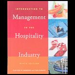 Introduction to Management in the Hospitality Industry  With Workbook