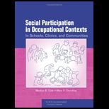 SOCIAL PARTICIPATION IN OCCUP.CONTEXTS