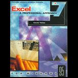 Excel 7  Professional Approach for Windows 95 / With 3 Disk