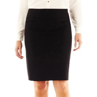 LIZ CLAIBORNE Essential Pinstriped Skirt   Talls, Blk/wht Pinstripe