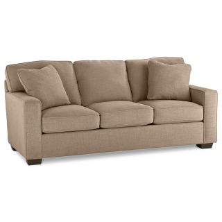 Possibilities Track Arm 82 Queen Sleeper Sofa, Kangaroo