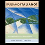 Parliamo Italiano   With CD and Student Activities Manual and Dictionary