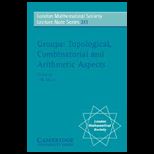 Groups  Topological, Combinatorial and Arithmetic Aspects