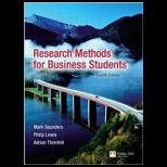 Research Methods for Business Students (Custom Package)