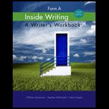 Inside Writing  Writers Workbook, Form A