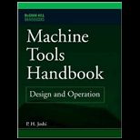 Machine Tools Handbook Design and Operation