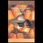 Reading to Learn in Content Areas Dvd