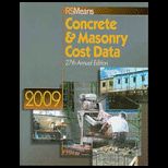 Means Concrete and Masonry Cost Data 2009